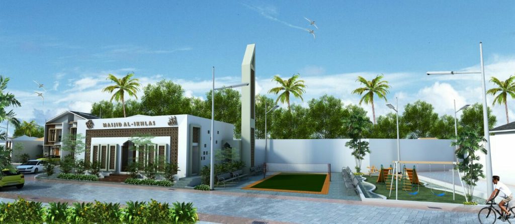 perumahan syariah bekasi - perumahan syariah setu - desain 3d perumahan 11 - azzura residencia - davpropertysyariah