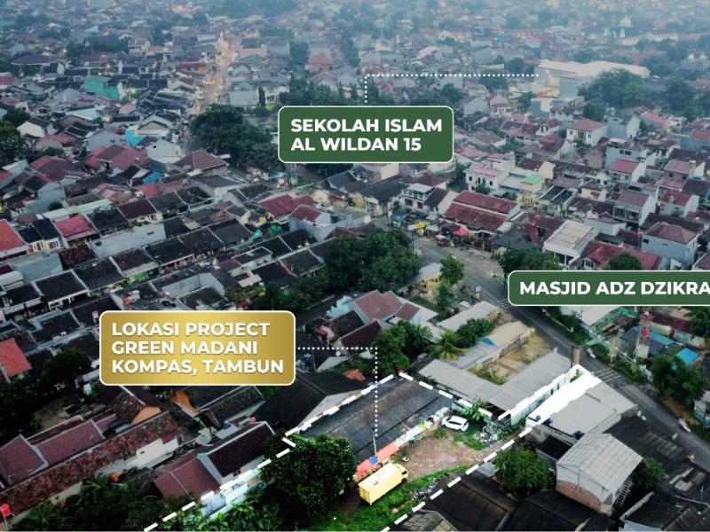 akses lokasi dan lahan tidak banjir green madani tambun gmt 800x600